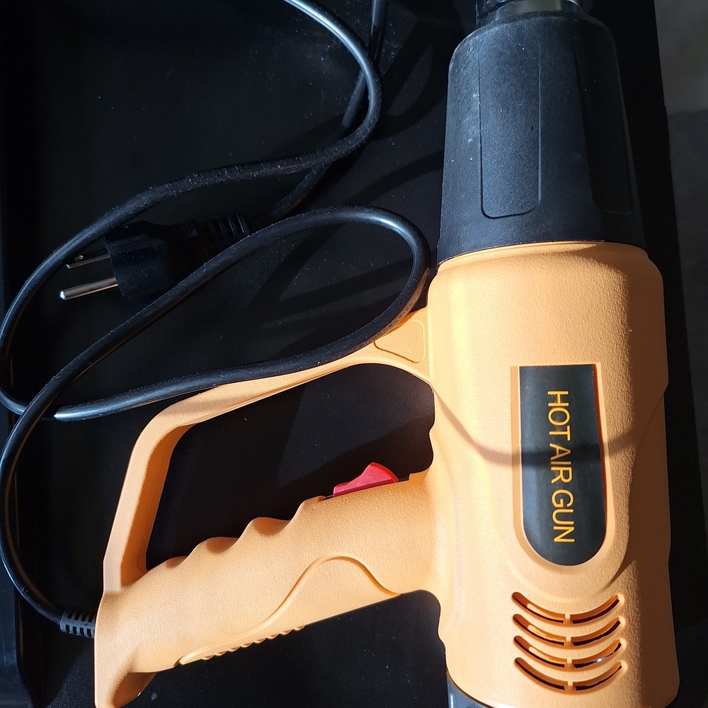 Orange and Black Hot Air Gun
